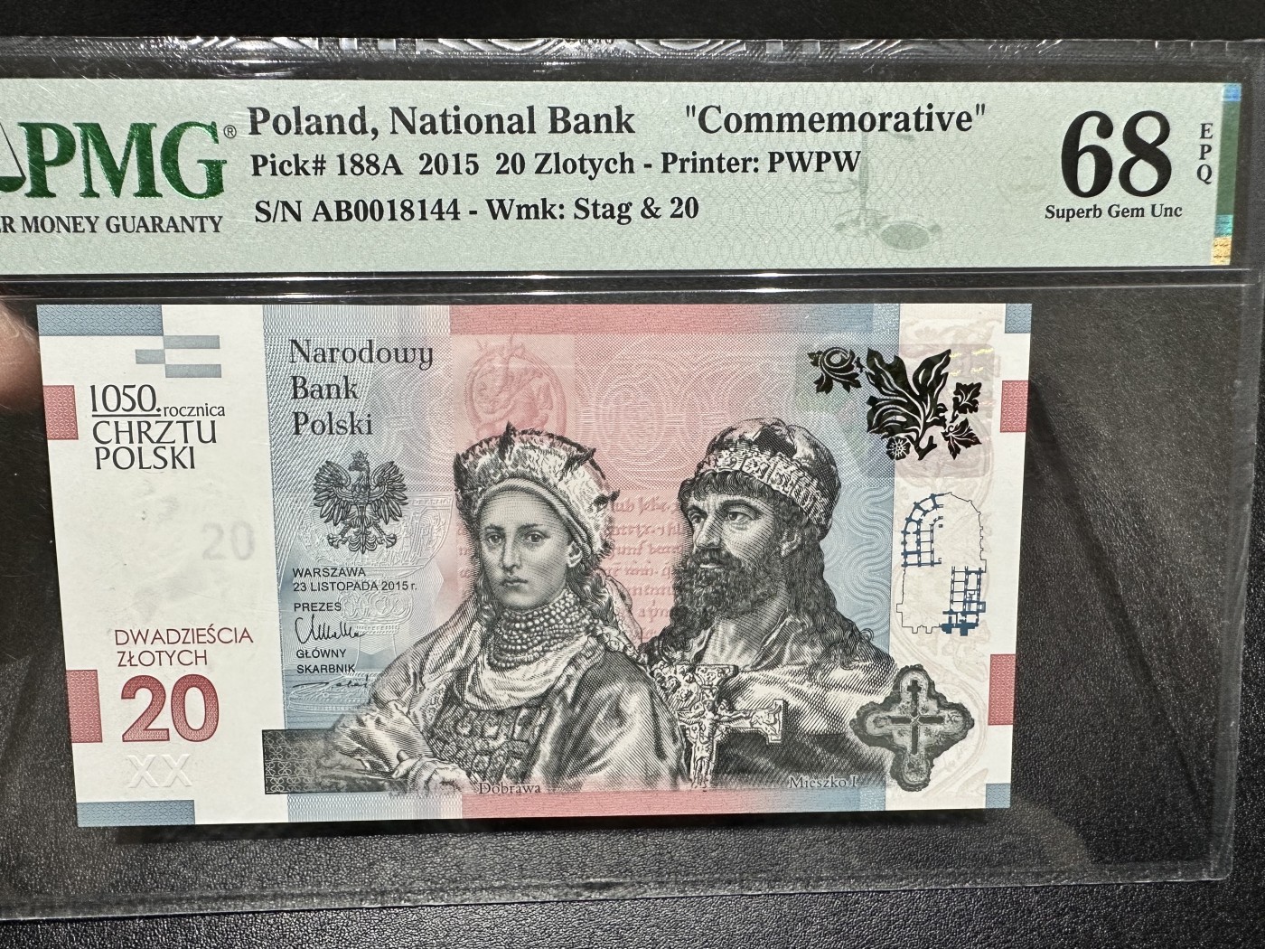 《外钞收藏家》第三百三十一期 2015年波兰20 PMG68 高分 纪念钞
