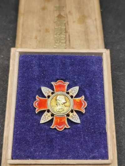 全场0元起拍 第109期 咸鱼国勋章拍卖专场 11月19日（周日）下午6：00开始 - 极美品 纯银制 珐琅无损 日本军人伤夷纪章 稀有战伤 带鎏金