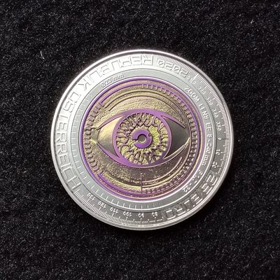 巴斯克收藏第195期 纪念币专场 11月28/29/30 号三场连拍 全场包邮 - 奥地利 2020年 25欧元彩色精制铌银双金属纪念币 大数据