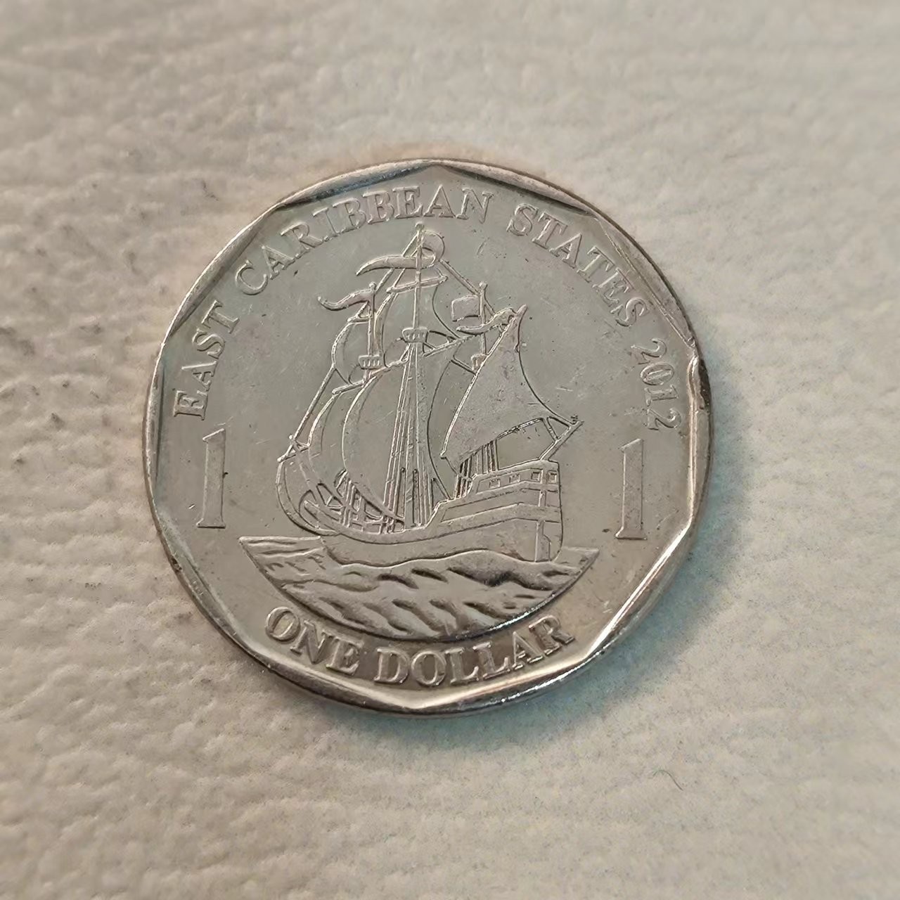 FCO-7-散币 东加勒比2012年1刀伊丽莎白