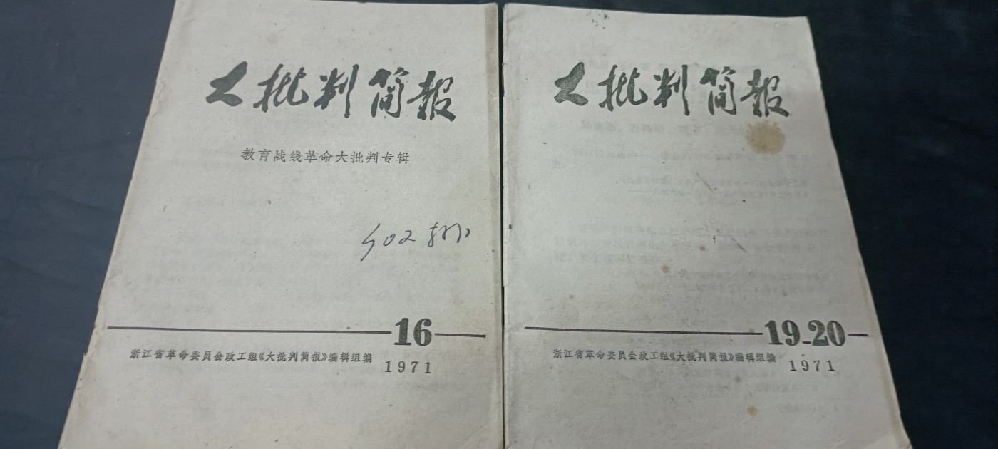 天字一号拍卖，100件拍品全部0起！ 两本批判报