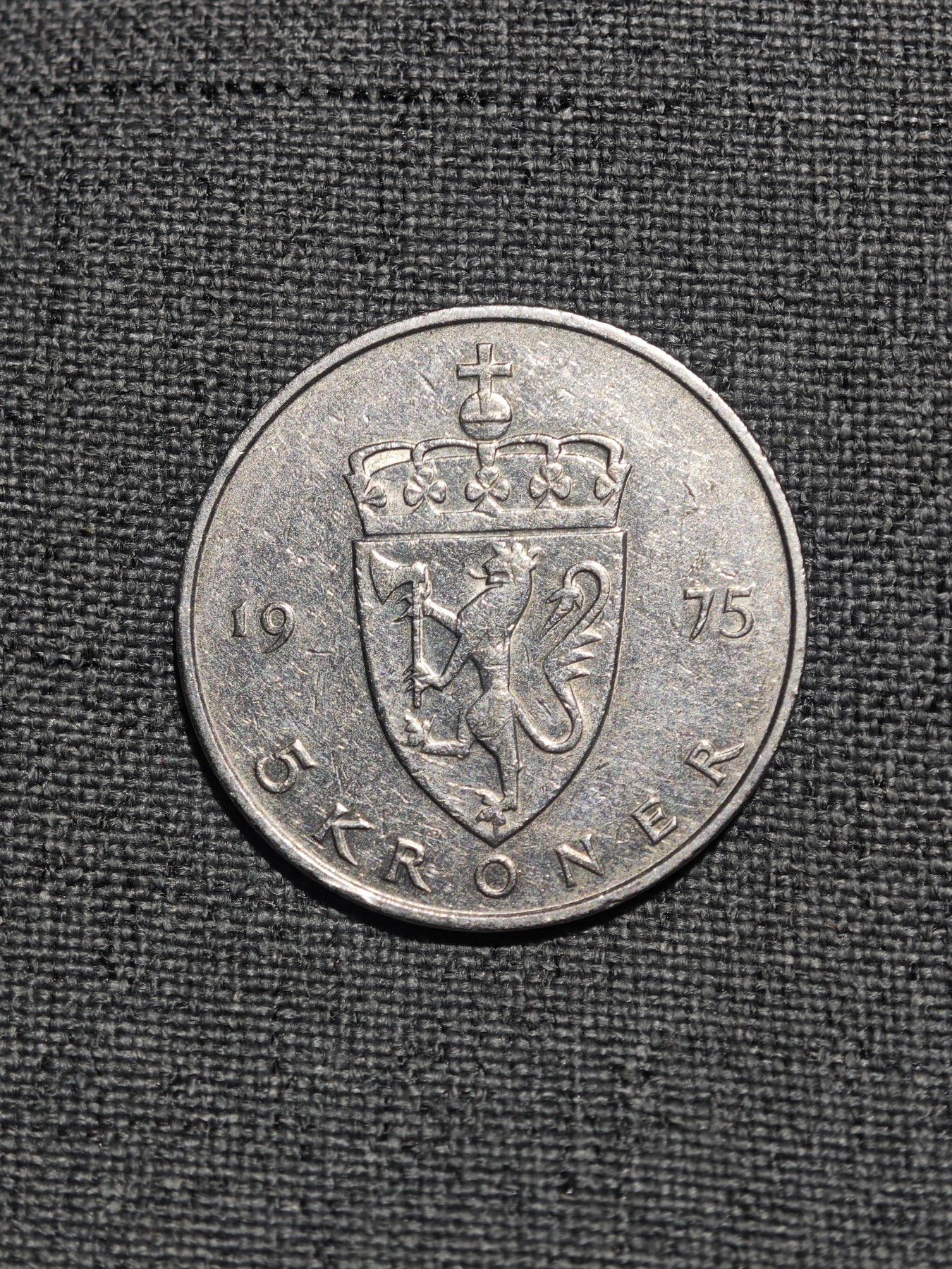 外国硬币收藏店专场第一期 挪威1975年5克朗