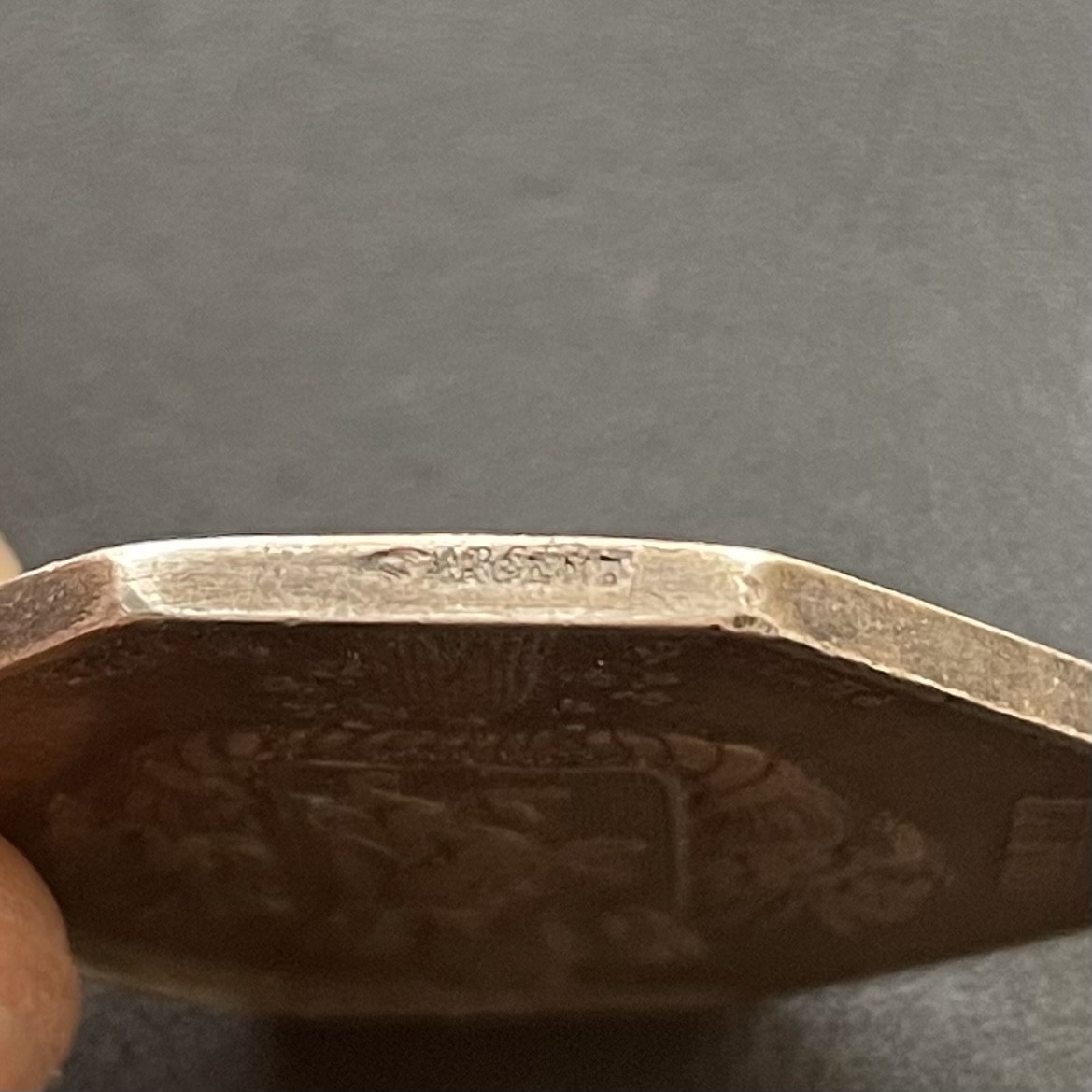 「木头集藏」章牌专场-第33期 法国劳动委员会银章  直径：30 mm,13.5g，边铭：手指 ARGENT （1845-1860年）