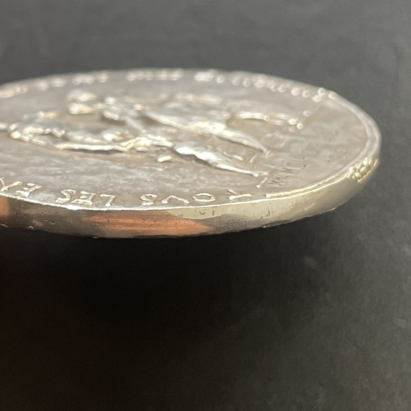 「木头集藏」章牌专场-第33期 法国国家教育银章 直径：45 mm，42.4g，边铭：丰饶角 1ARGENT