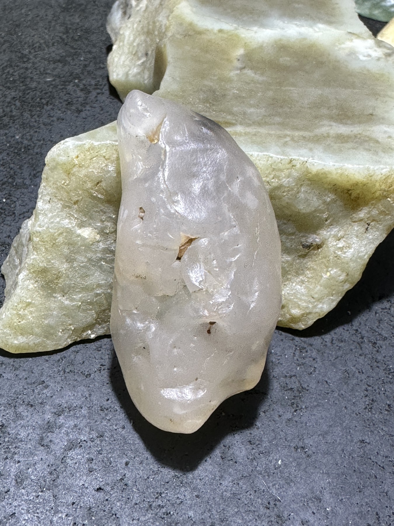 放福利！精美天然罕见发丝阿拉善玛瑙原石一颗