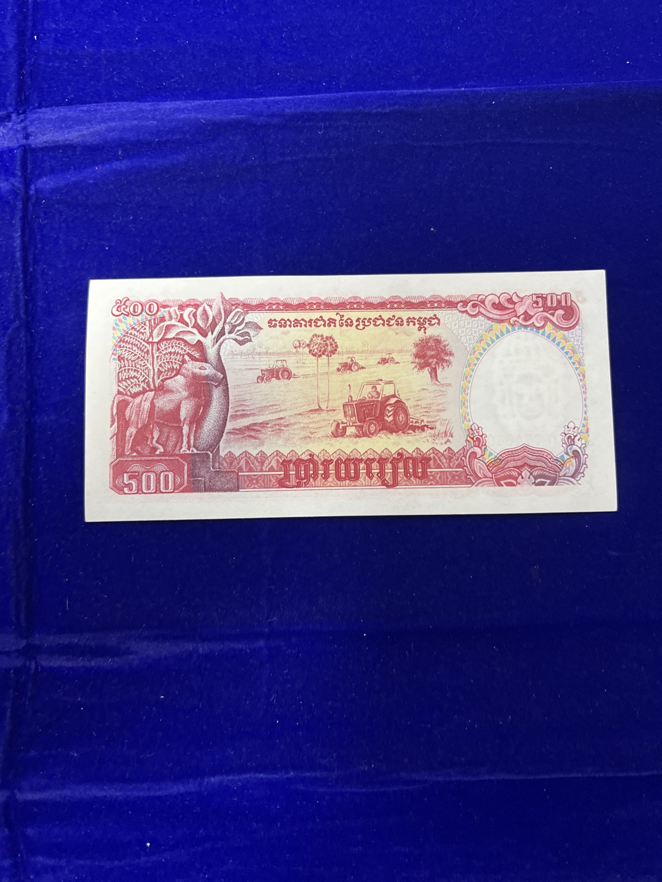 飞翔风筝第八场世界钱币拍卖 柬埔寨1991年500元