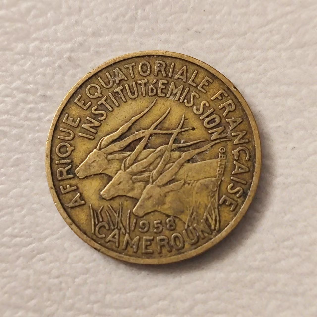 FCO-7-散币 法属喀麦隆1958年25法郎