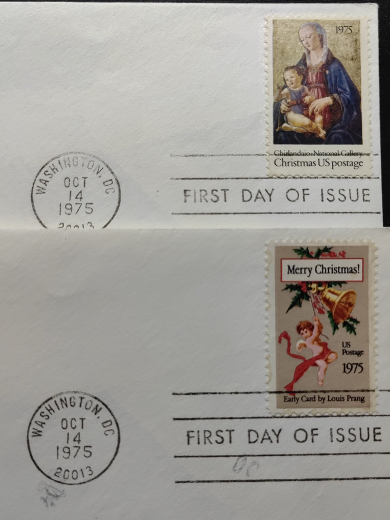 中外邮品精选专场（拍卖）第②⑧场 美国1983年 圣诞节快乐祝福（文字雕刻版）