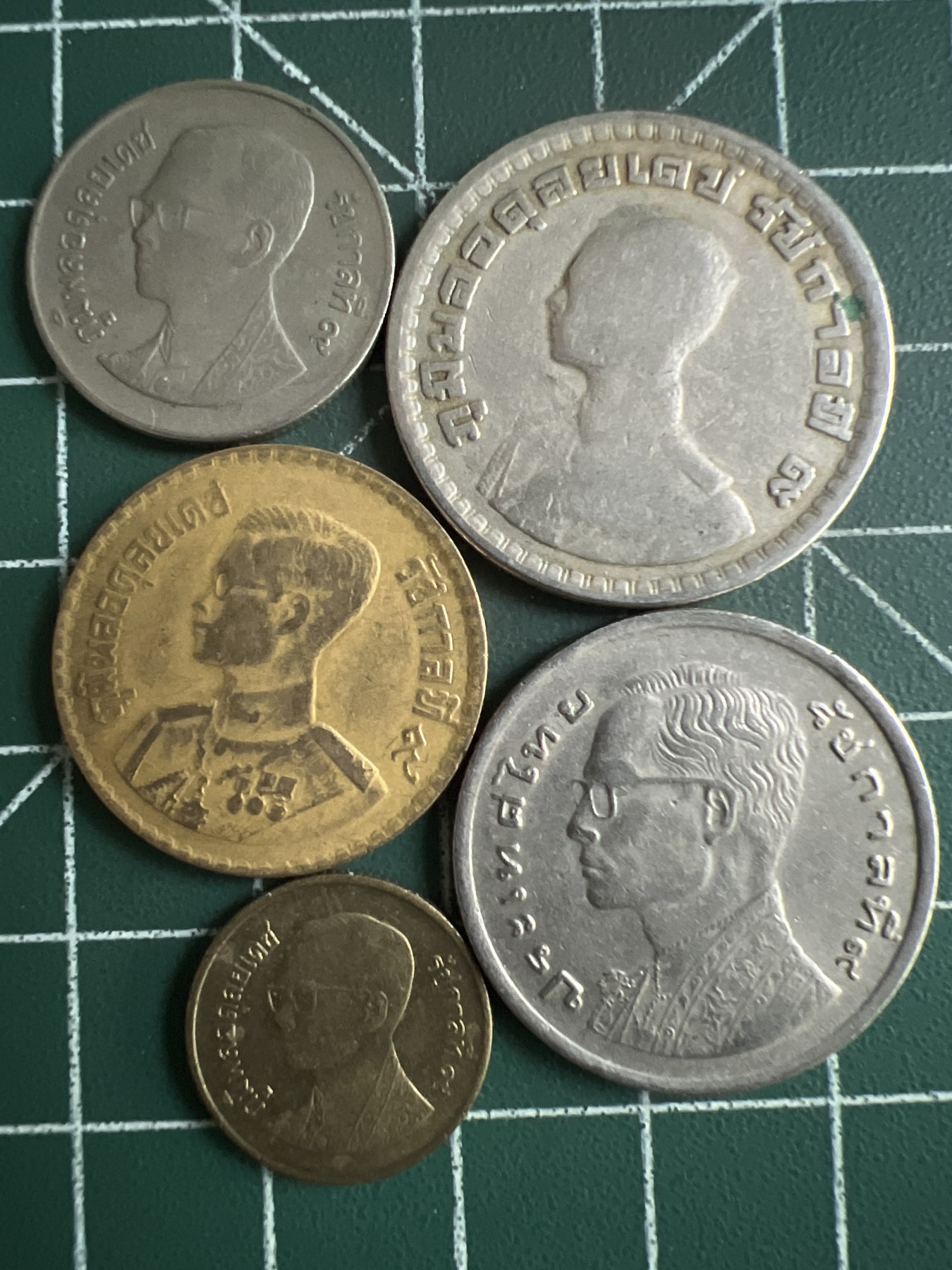 第494期 硬币专场 （无押金，捡漏，全场50包邮，偏远地区除外，接收代拍业务） 泰国硬币5枚