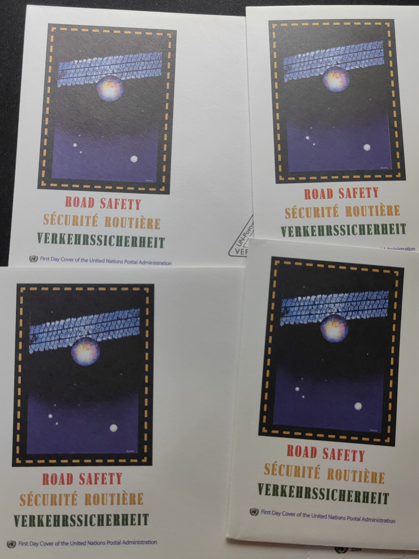 中外邮品精选专场（拍卖）第②⑧场 联合国2004 交通安全禁酒驾 一套