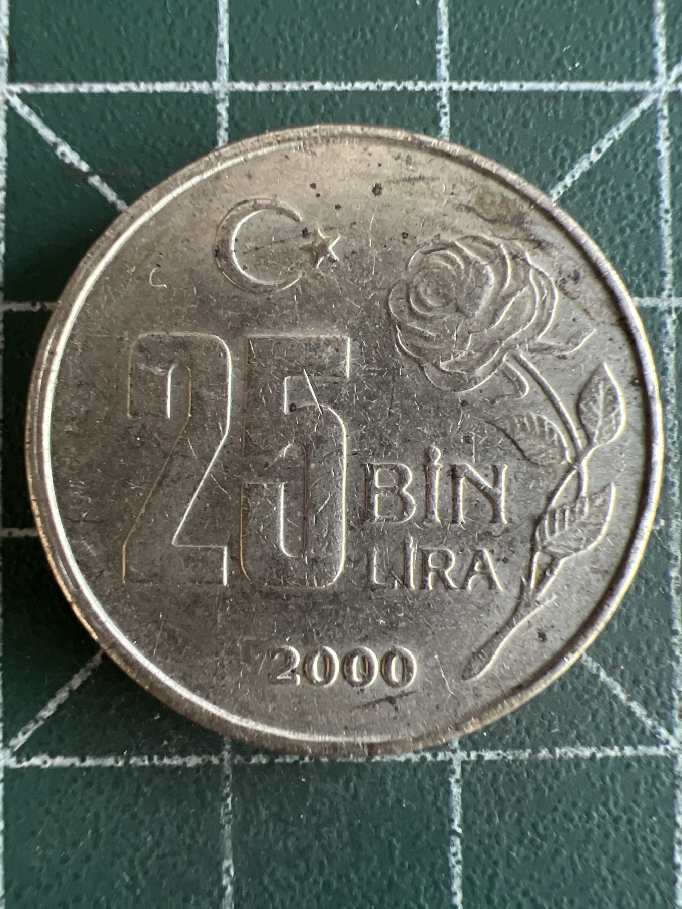 第493期 硬币专场 （无押金，捡漏，全场50包邮，偏远地区除外，接收代拍业务） 土耳其25bin里拉