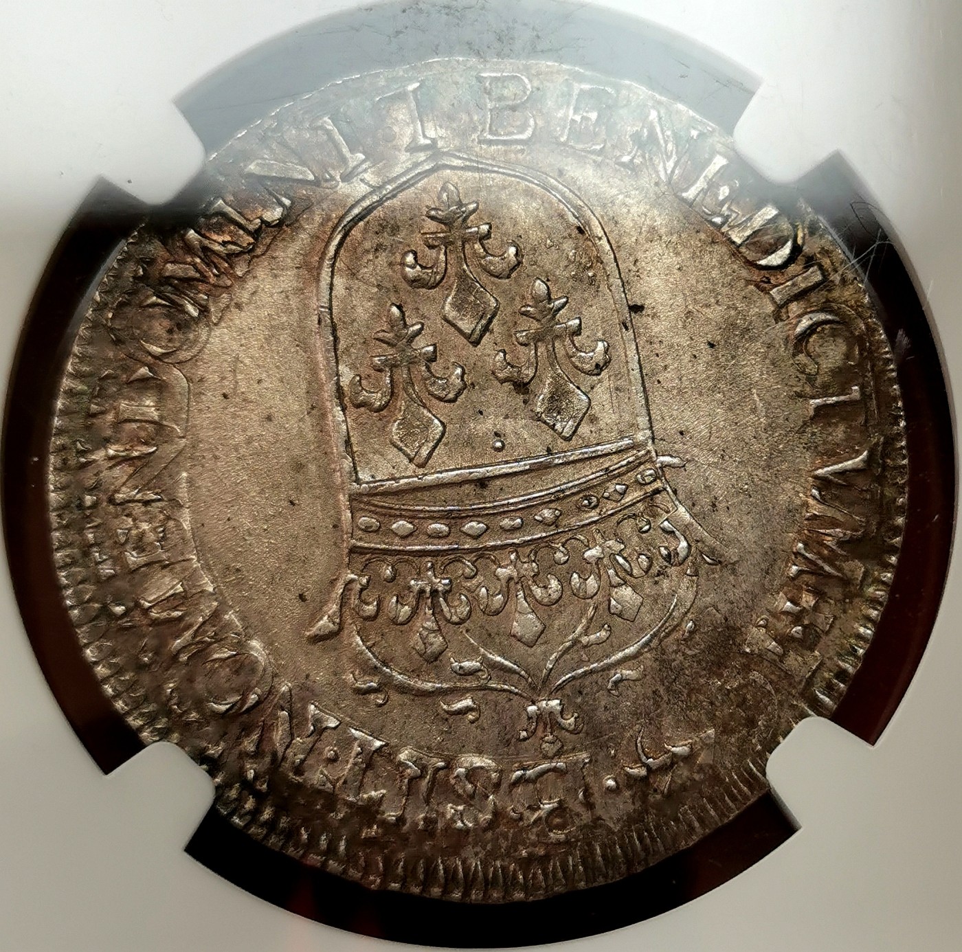 荐！1655L法国太阳王路易十四1/2埃居NGC-AU58视觉感极佳！