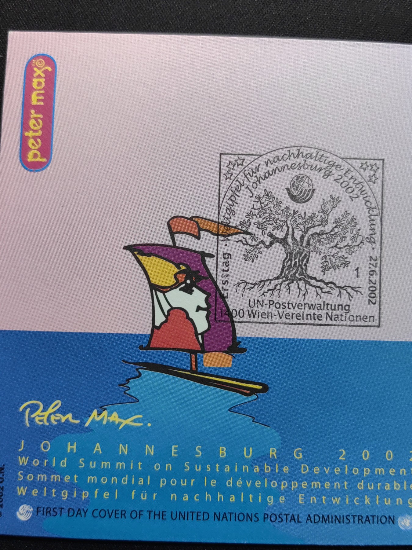 中外邮品精选专场（拍卖）第②⑧场 2002联合国维也纳 世界可持续发展会议漫画4全