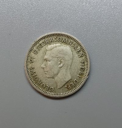 1951年澳大利亚乔治六世3便士银币