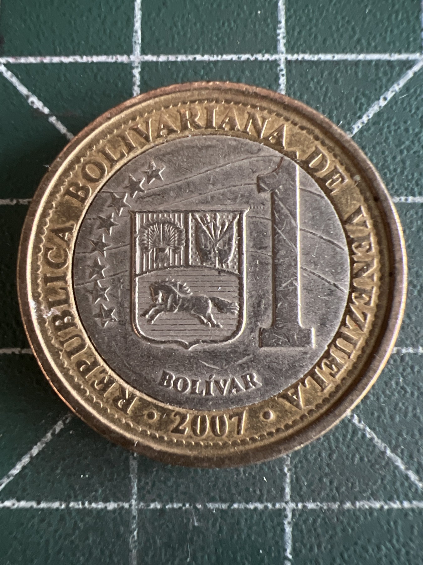 第479期 硬币专场 （无押金，捡漏，全场50包邮，偏远地区除外，接收代拍业务） 委内瑞拉1玻利维亚 双色币