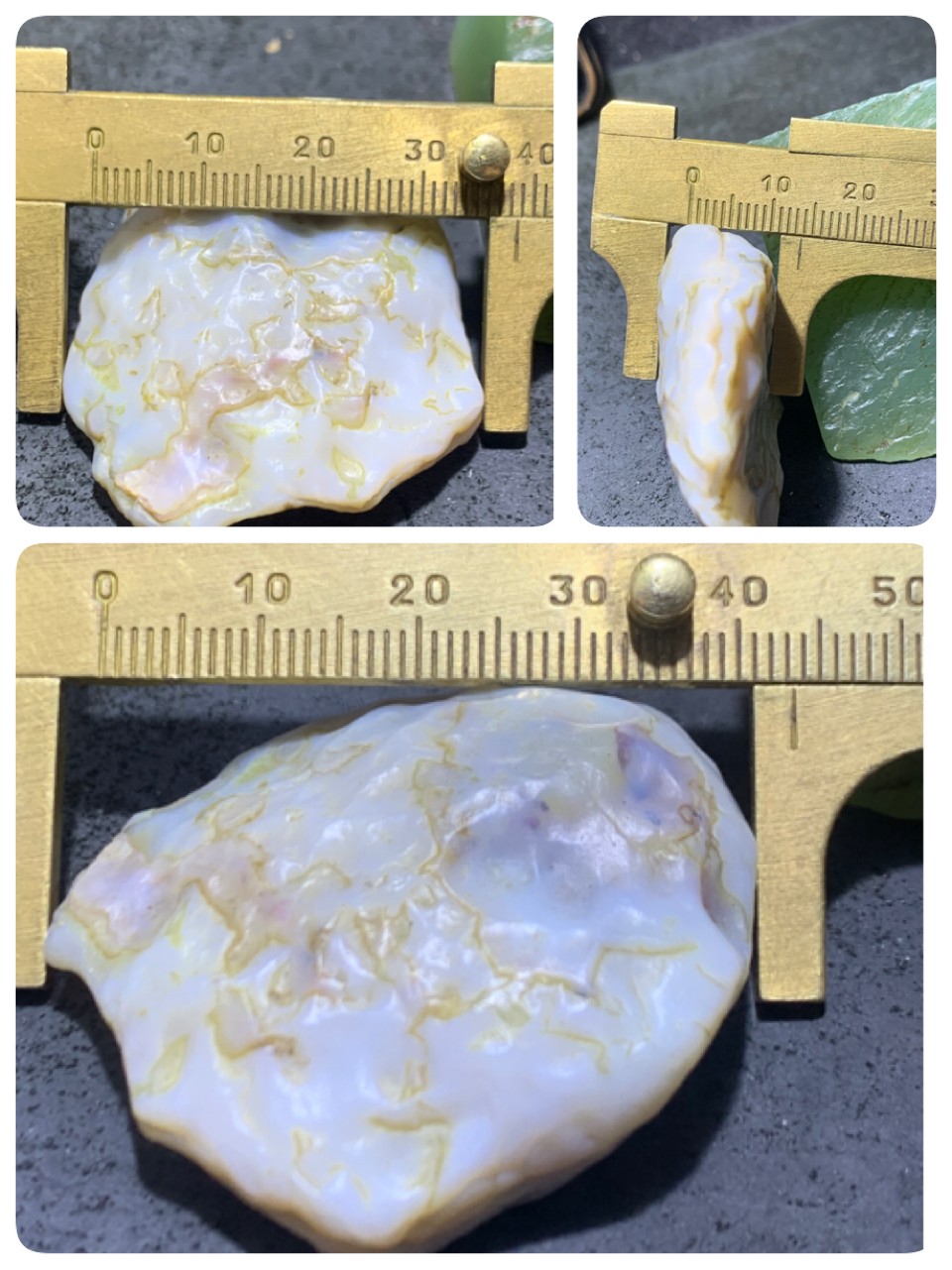 放福利！精美天然罕见拼图纹阿拉善玛瑙原石一颗