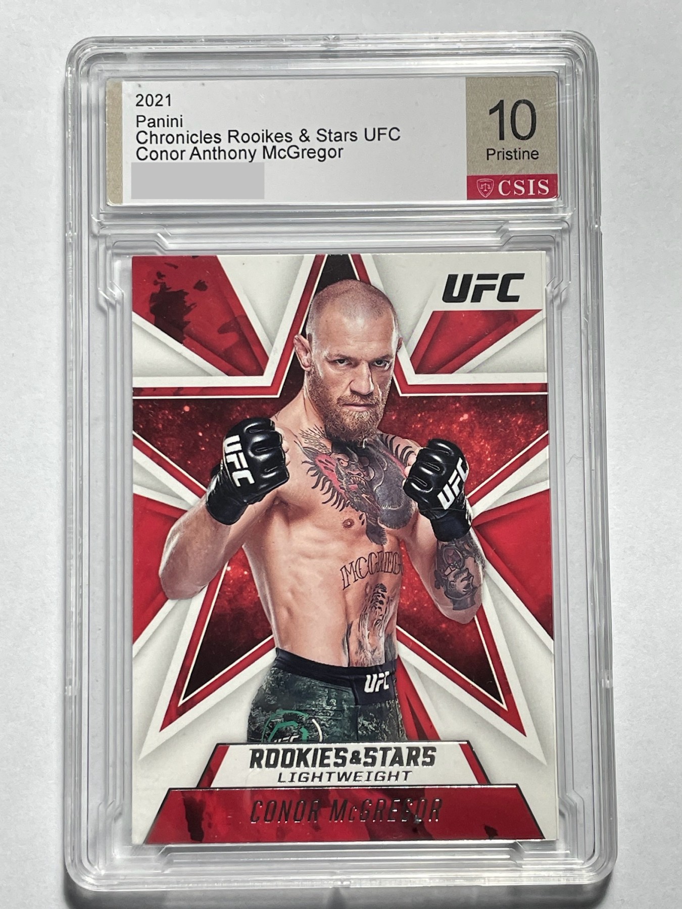 【德藏】卡牌拍卖第6期【无每件最低收费！！！】 UFC 2021 PANINI 编年史 嘴炮 康纳 星星特卡 CSIS 10
