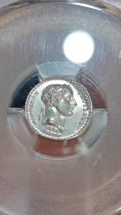 PCGS-SP58法国1804年拿破仑一世加冕纪念银章抛洒章