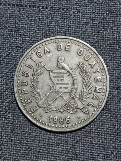 外国硬币收藏店第2期 - 危地马拉1986年25分