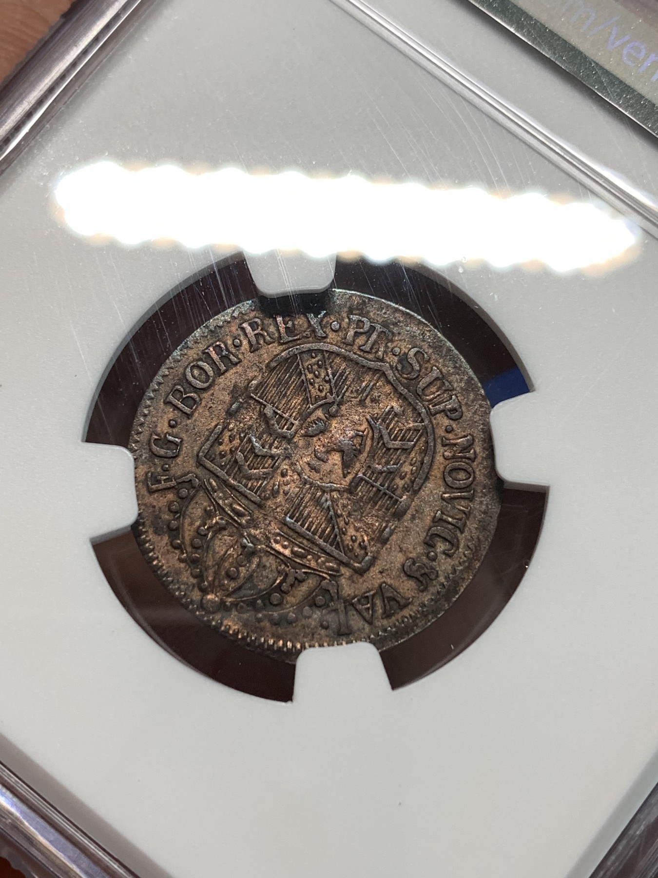 《竞宝斋》第216场-周日，周一 2场 (全场包邮) NGC XFD 1793年瑞士1/2B铜币