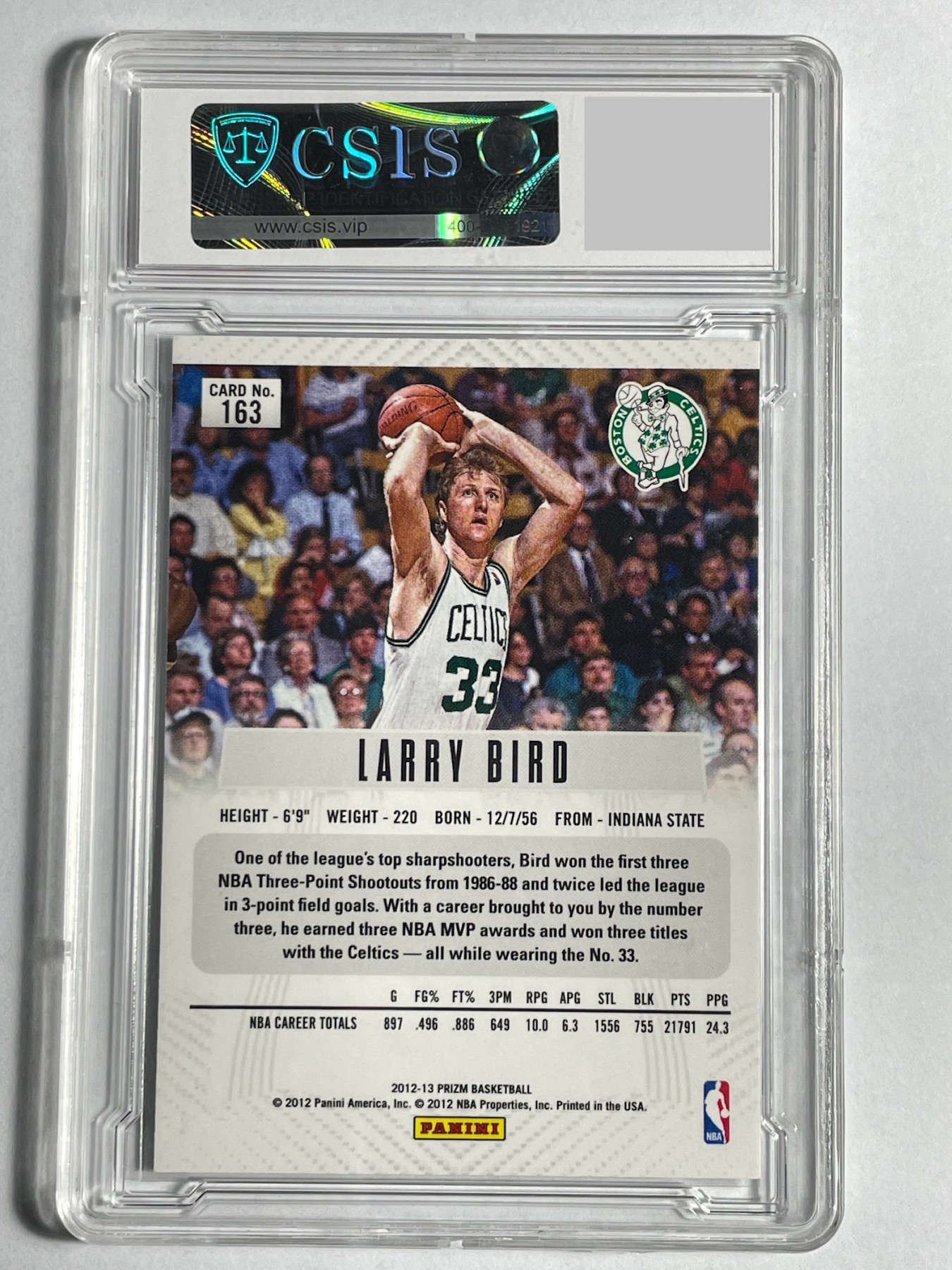【德藏】卡牌拍卖第6期【无每件最低收费！！！】 NBA 2012-13 PANINI PRIZM 波士顿凯尔特人 大鸟 拉里·伯德 CSIS 9