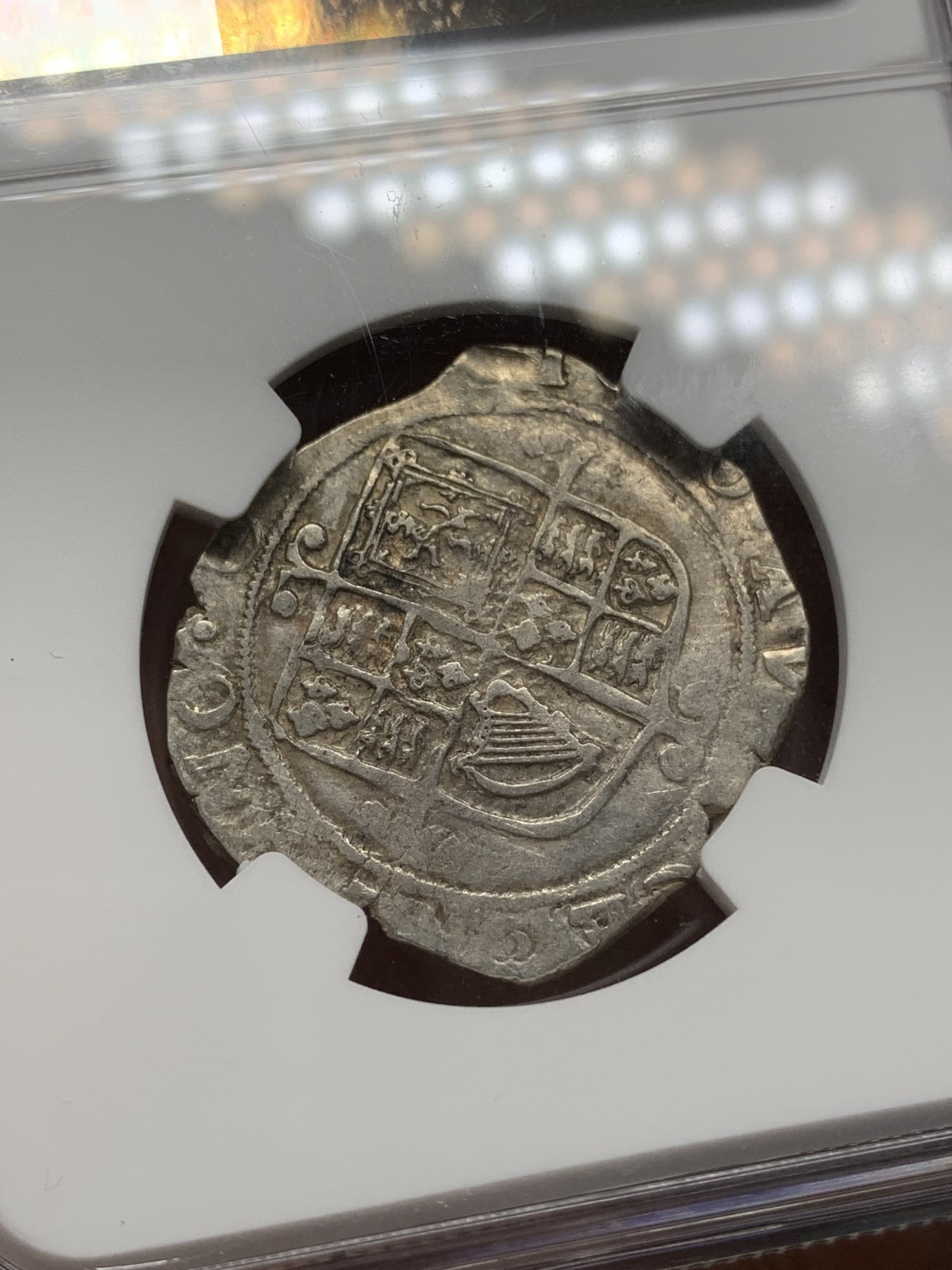 《竞宝斋》第216场-周日，周一 2场 (全场包邮) NGC-XF 英格兰1625-1649年 查理一世1先令银币 人像面和盾徽面打制非常清晰，基本没有弱打，十分难得，NGC严评最少是AU的状态