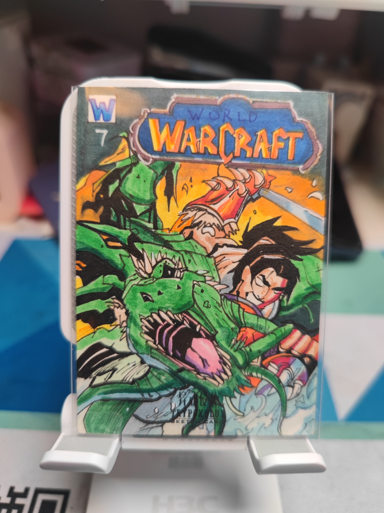 （北京钱博会专场）妖精的尾巴卡牌拍卖第六场 手绘卡一张，画师:开心