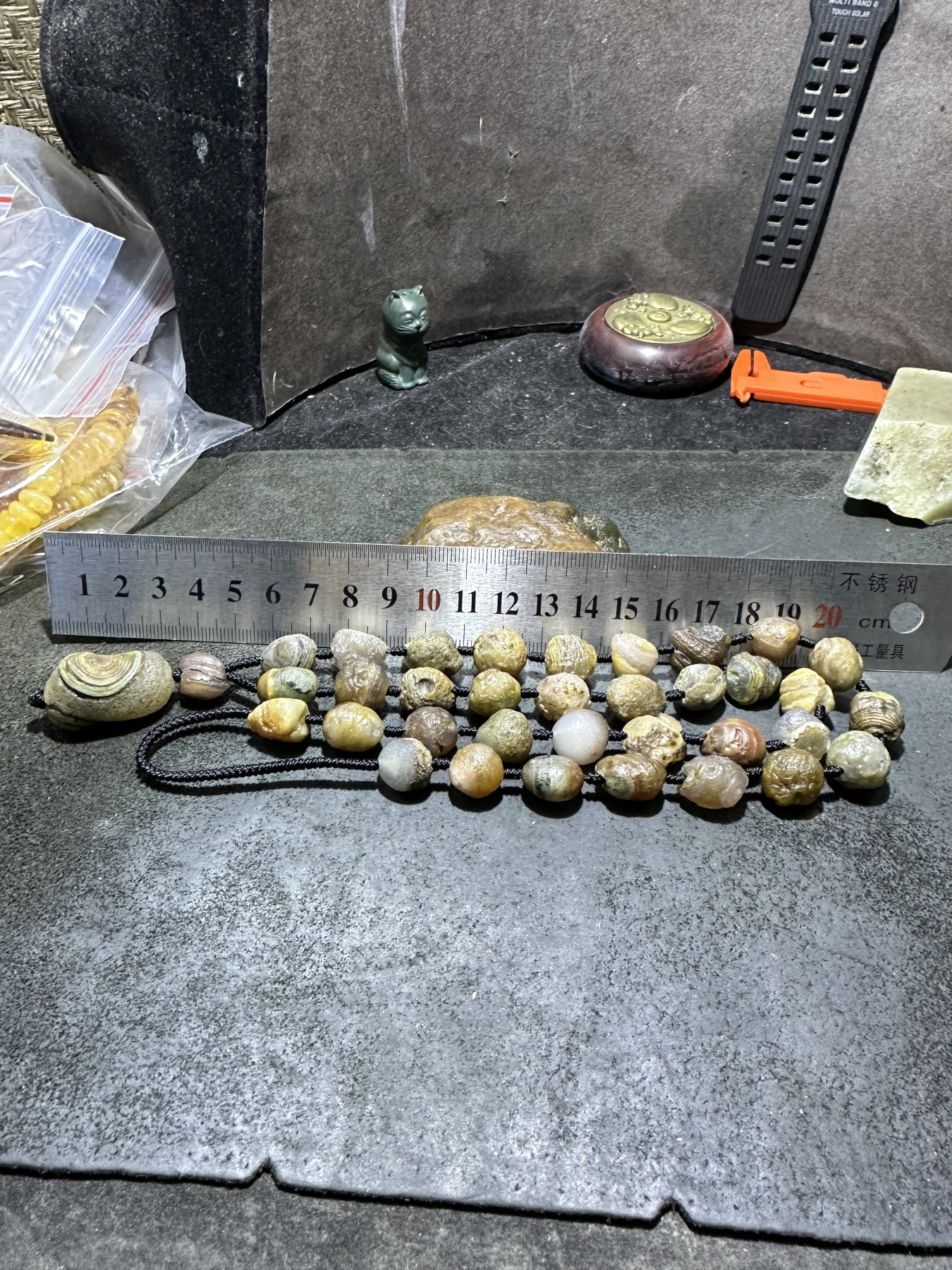 放福利，精美天然罕见戈壁眼石原石项链一条