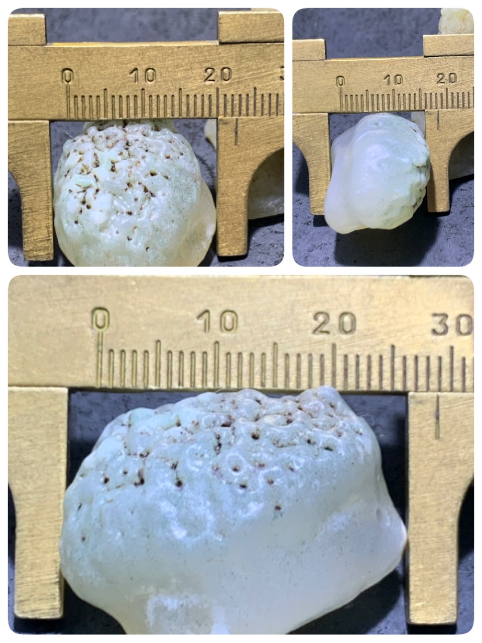 精美天然蜂窝阿拉善玛瑙原石吊坠一个，