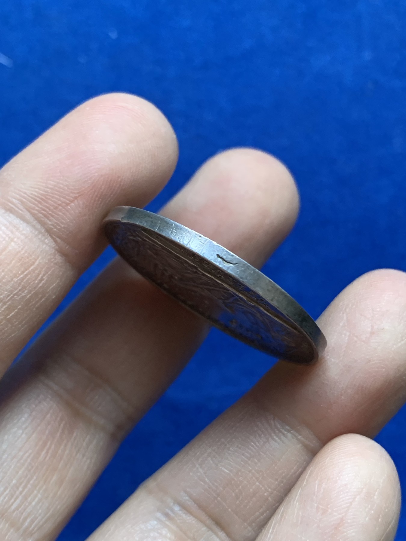 《竞宝斋》八角与章专场 第217场-周日，周一 2场 (全场包邮) 法国塞纳河省银质代币，塞纳河河神，13.55g，32.5mm，油灯边铭