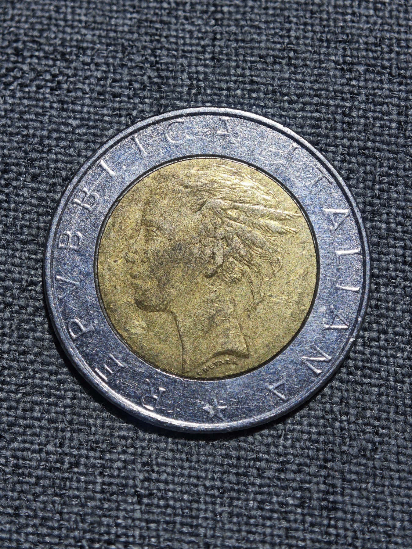 外国硬币收藏店第2期 世界第一种双色币，意大利500里拉