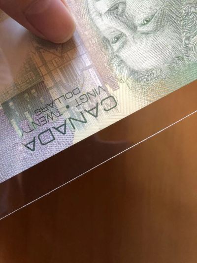 加拿大纸币，加拿大20，品相如图