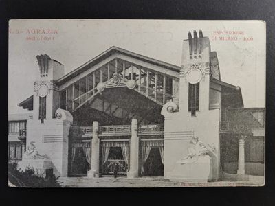 多国古典明信片、邮封、专场（拍卖）第②⑨场 - 意大利米兰展览-1906年 农业馆