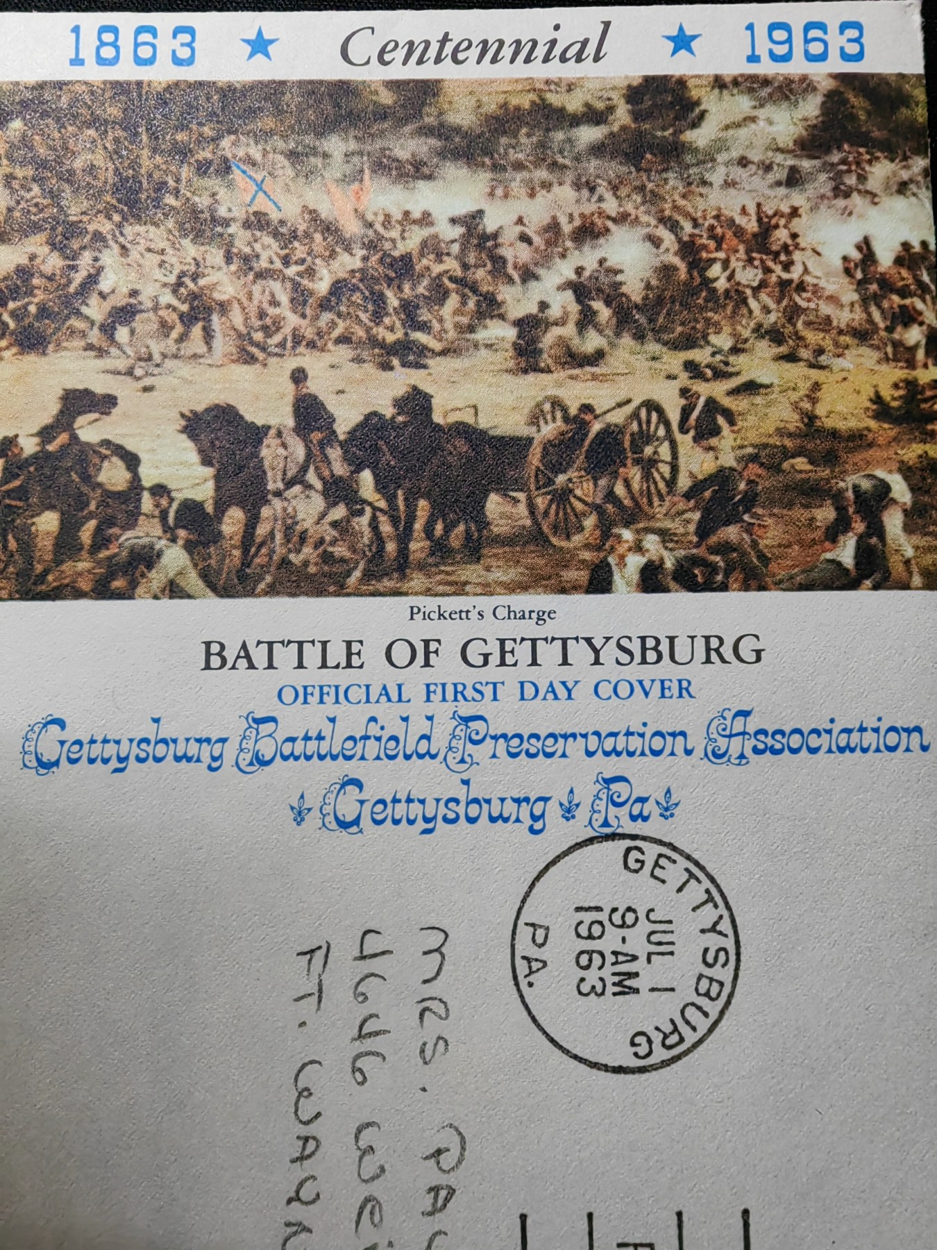 多国古典明信片、邮封、专场（拍卖）第②⑨场 1963美国 葛底斯堡战役100周年 