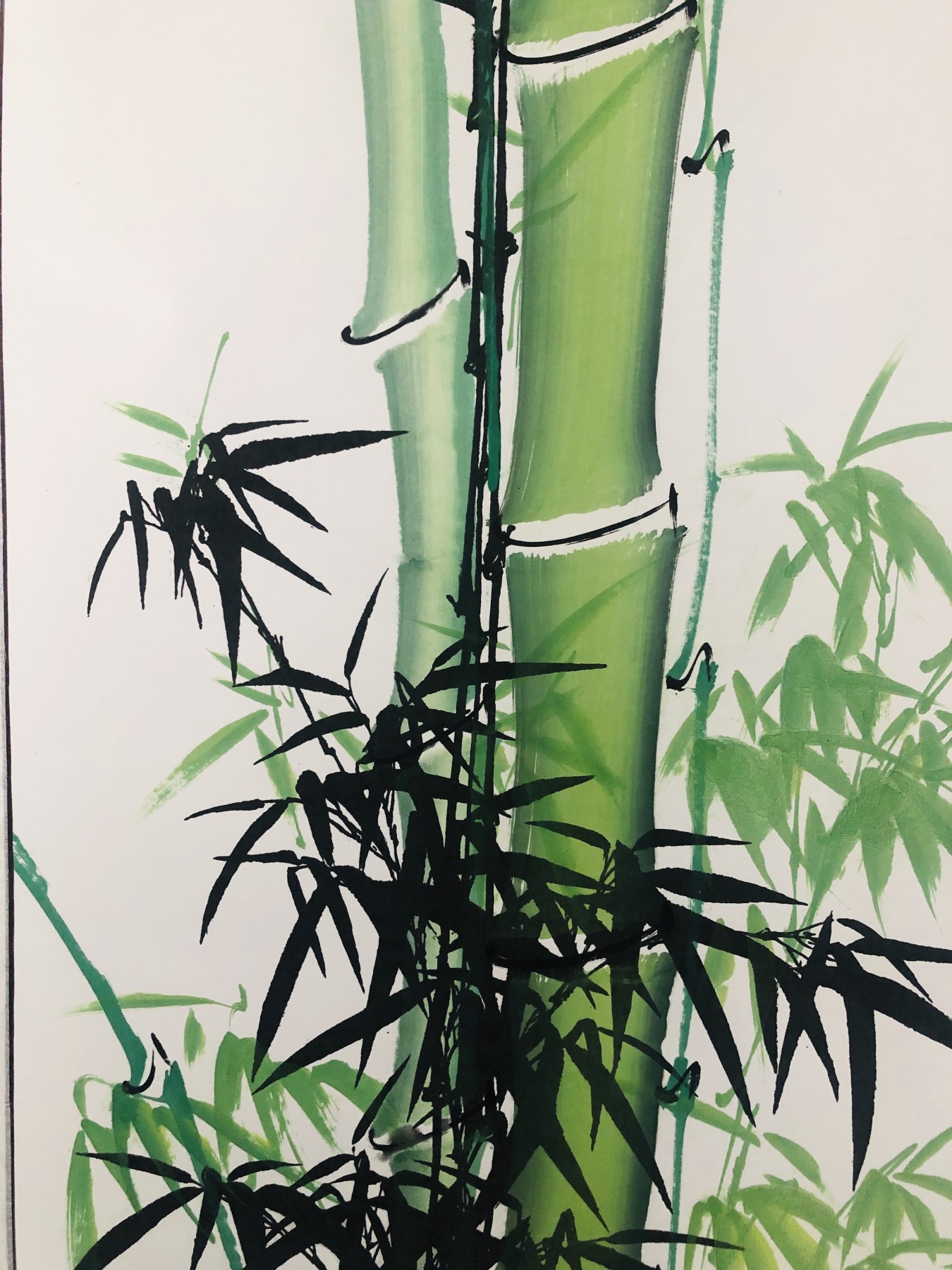 竹报平安 石川老师纯手绘竖幅宣纸卷轴画