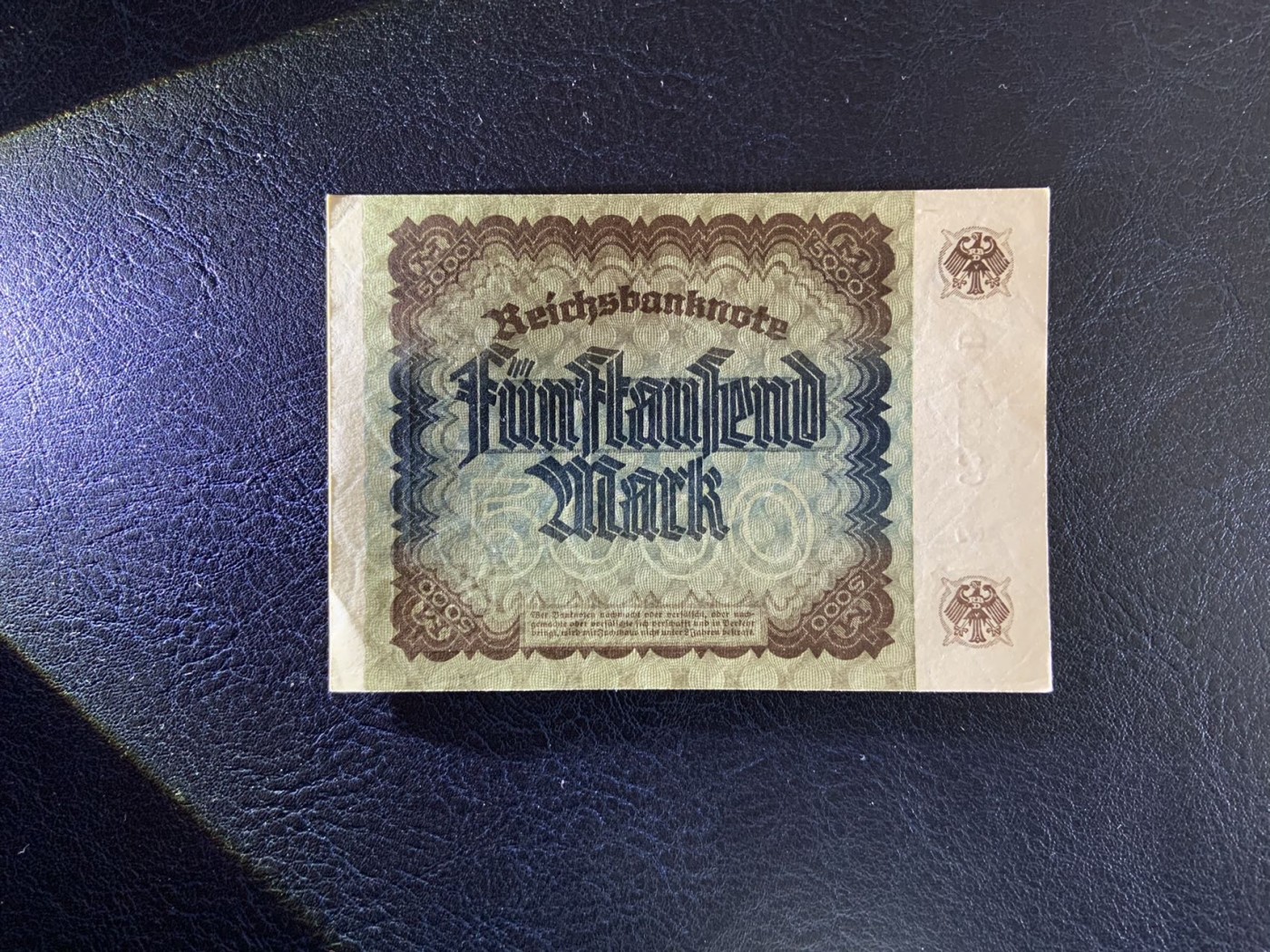 收藏联盟Quantum Auction 第305期拍卖  德国1922年5000马克 品相UNC-