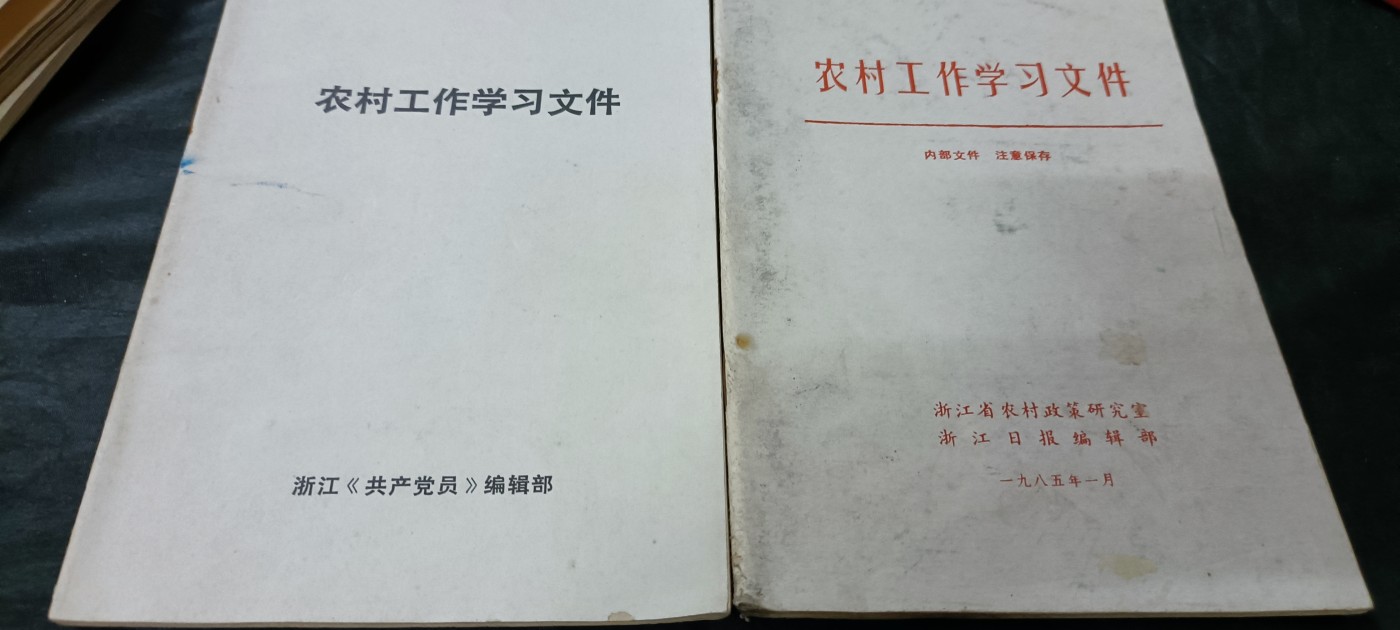 杂项拍卖，全部0起，可以寄存！ 农村改革资料两本