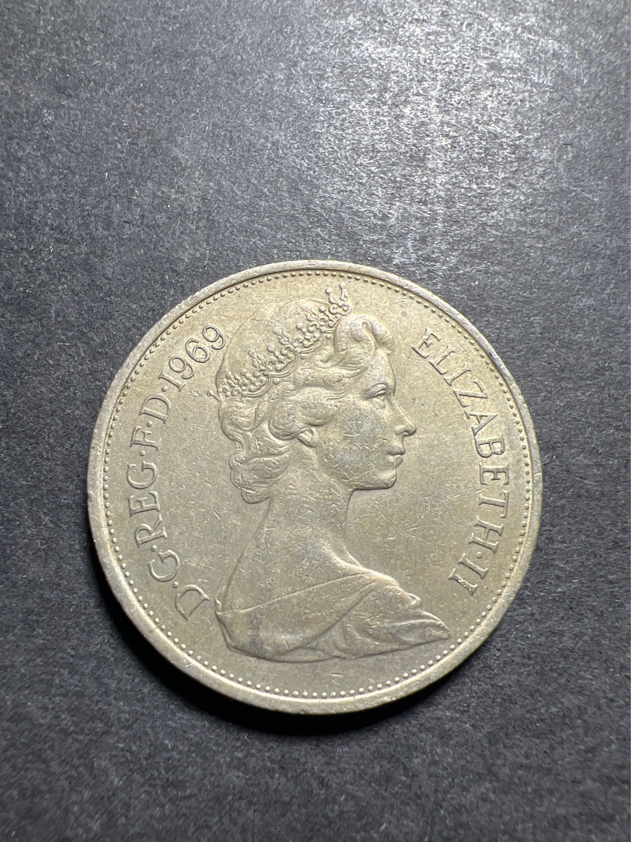 【8个洞收藏】第30场★ 0起1加★硬币专场 新规则实施  英国1969年 10大便士