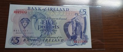 【世界钱币】精选微拍第85期暨2023年第三十二期 部分卖剩杂货大卖场(欧美洋洲篇) 80年代北爱尔兰5镑 全新绝品