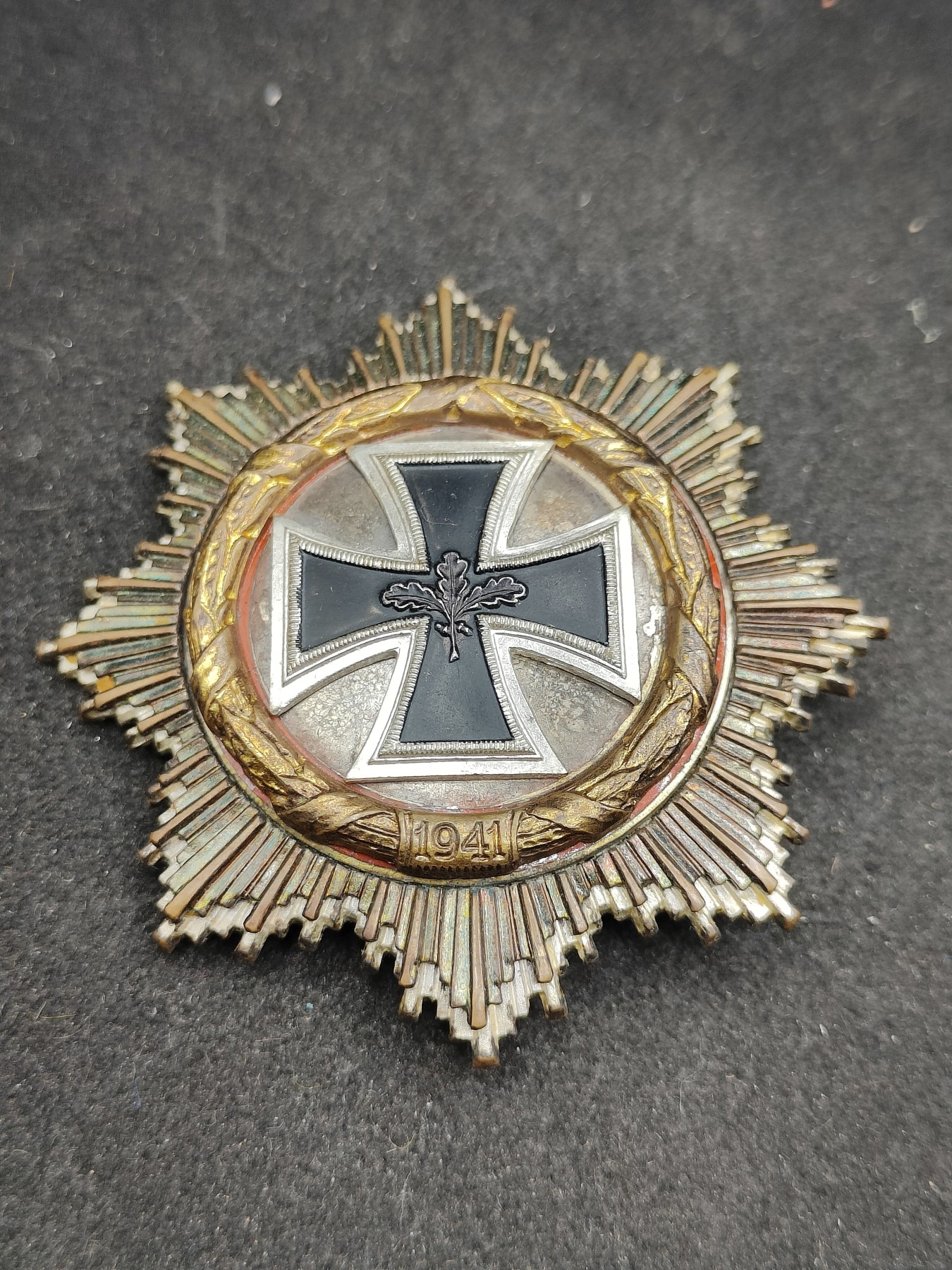 全场0元起拍 第111期 咸鱼国勋章拍卖专场 11月26日（周日）下午6：00开始 稀少 西德 57版 DK 金煎蛋 金级大德意志十字勋章