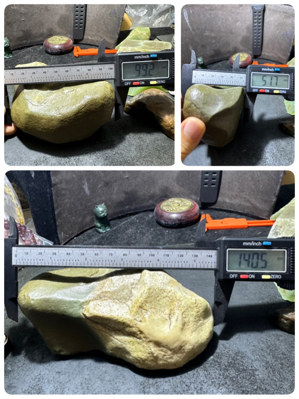 精美罕见玉化新疆南湖地表白绿双色泥石原石一块