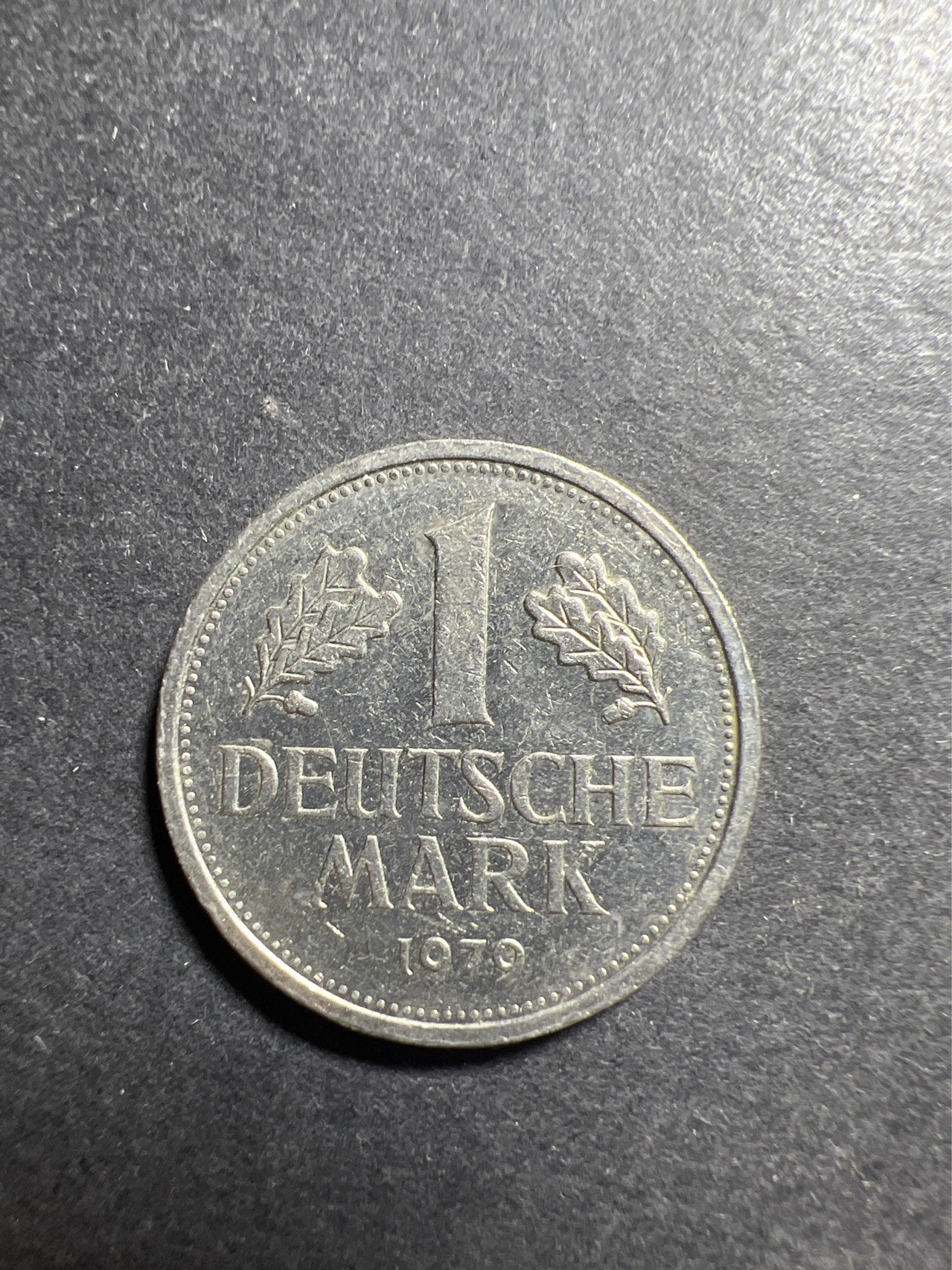 【8个洞收藏】第30场★ 0起1加★硬币专场 新规则实施  联邦德国1马克铜镍硬币 1979年