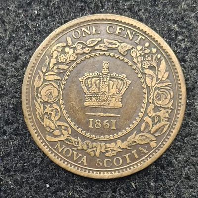 【淘币小摊】第二百零八拍 散币场  周三到周日五连拍 满百包邮可预留 每周一发货  - 新斯科舍1861年维多利亚一分铜币