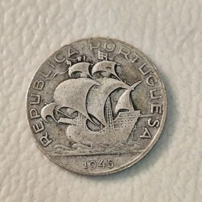 FCO-8-双色币-银币 - 葡萄牙1945年2.5埃斯库多银币
