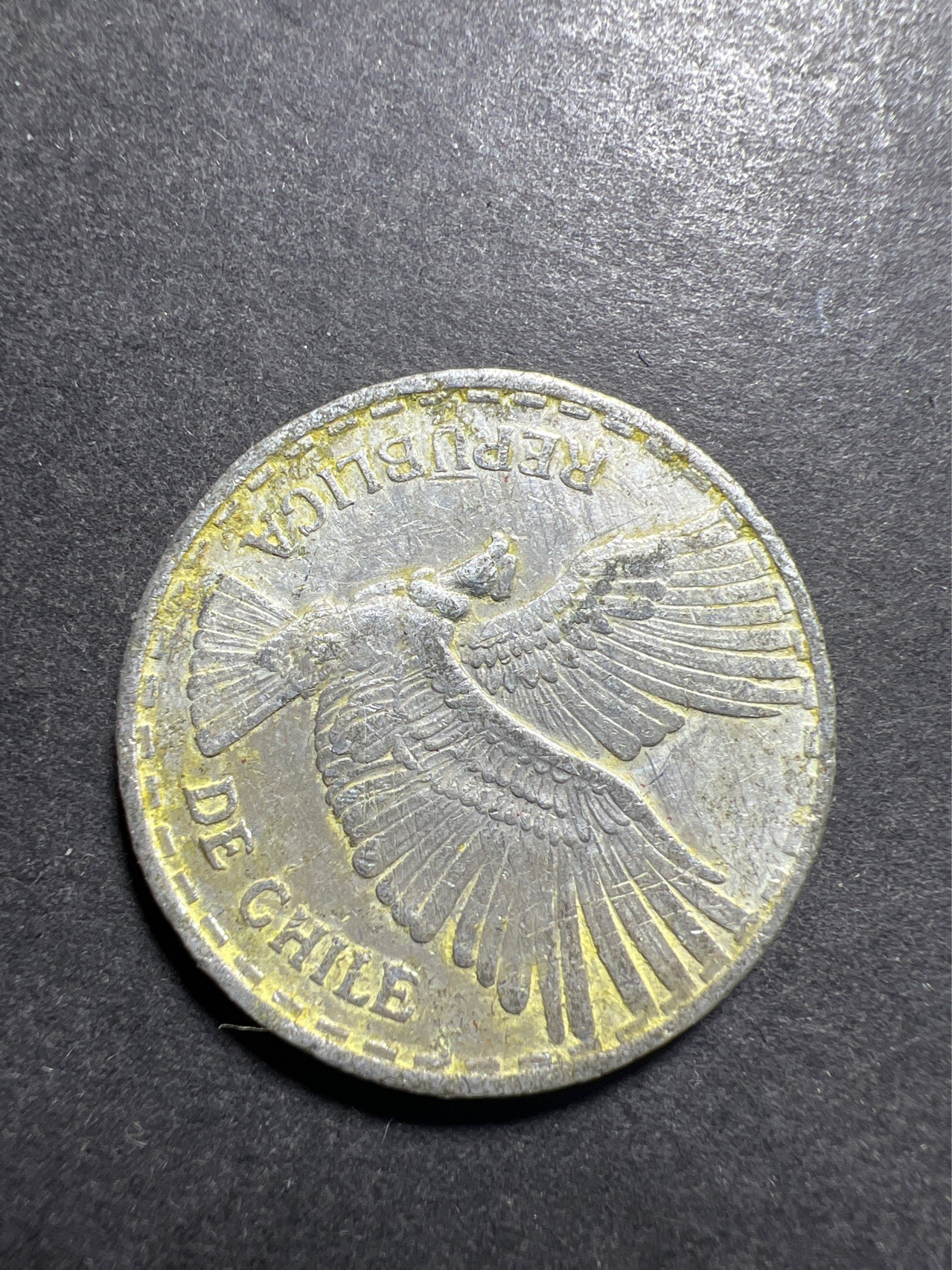 【8个洞收藏】第30场★ 0起1加★硬币专场 新规则实施  秃鹫老鹰版 智利1961年版 1分