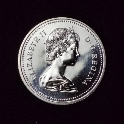 巴斯克收藏第198期 纪念币专场 12月5/6/7 号三场连拍 全场包邮 - 加拿大 伊丽莎白二世 1976年 1加元纪念银币 渥太华议会图书馆建成100周年纪念