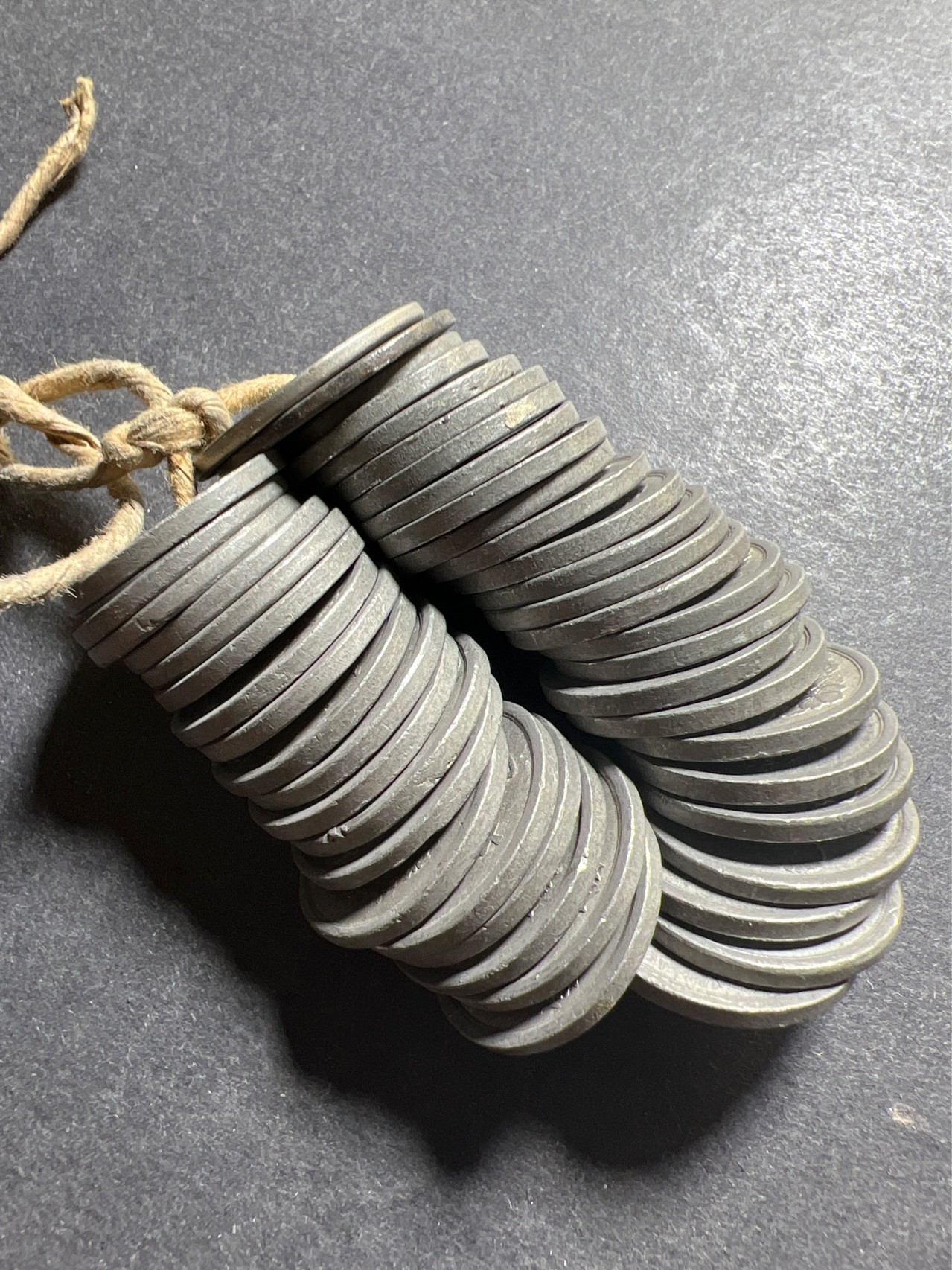 【8个洞收藏】第30场★ 0起1加★硬币专场 新规则实施  日本中孔十钱铅锡币二战时期 硬币 