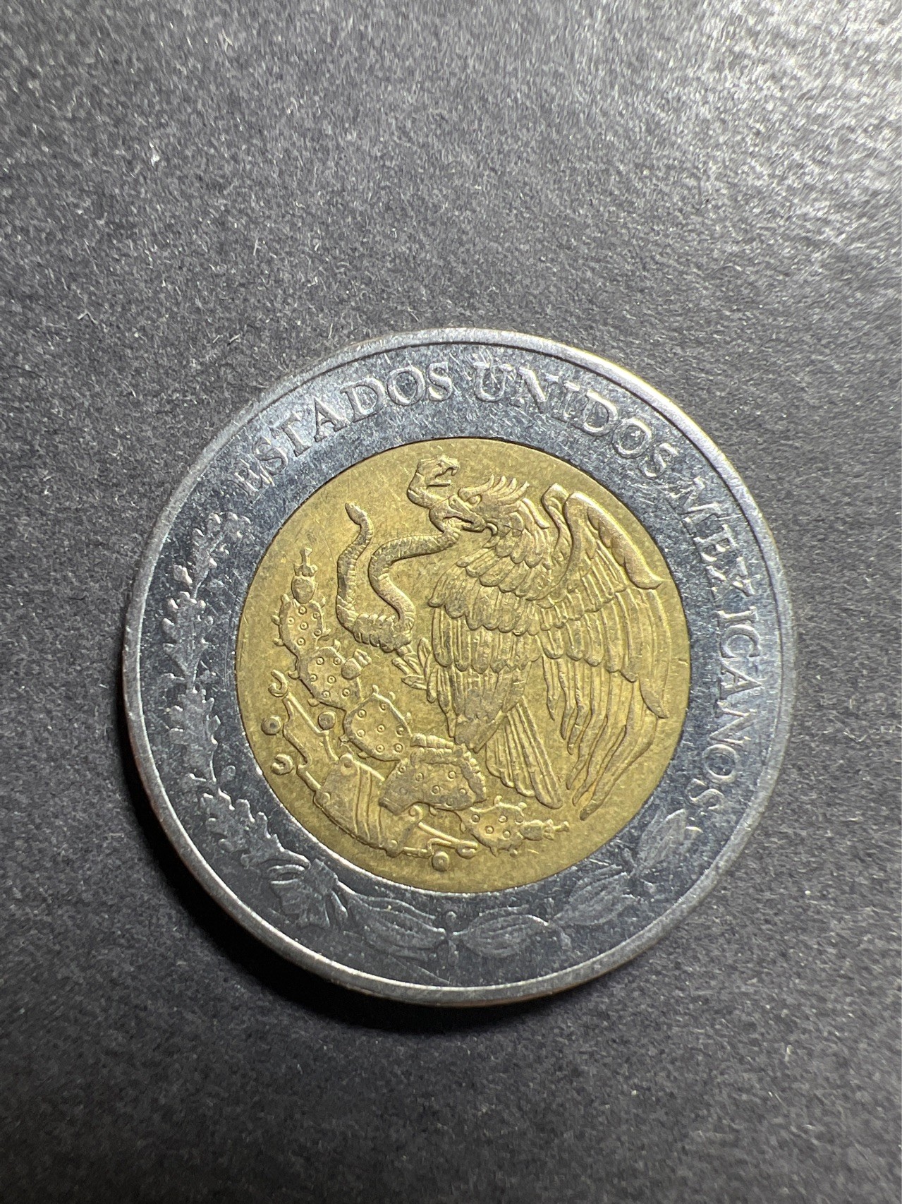 【8个洞收藏】第30场★ 0起1加★硬币专场 新规则实施  墨西哥5 鹰叼蛇 双色币双金属硬币大直径25.5