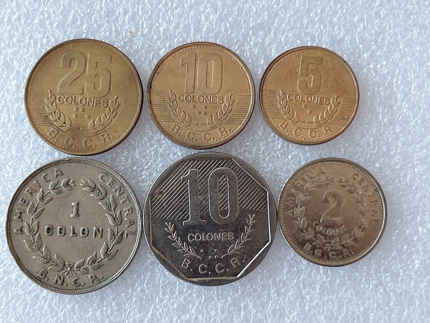 全场一元起拍 世界钱币银币、散币专场 第40期 哥斯达黎加6枚