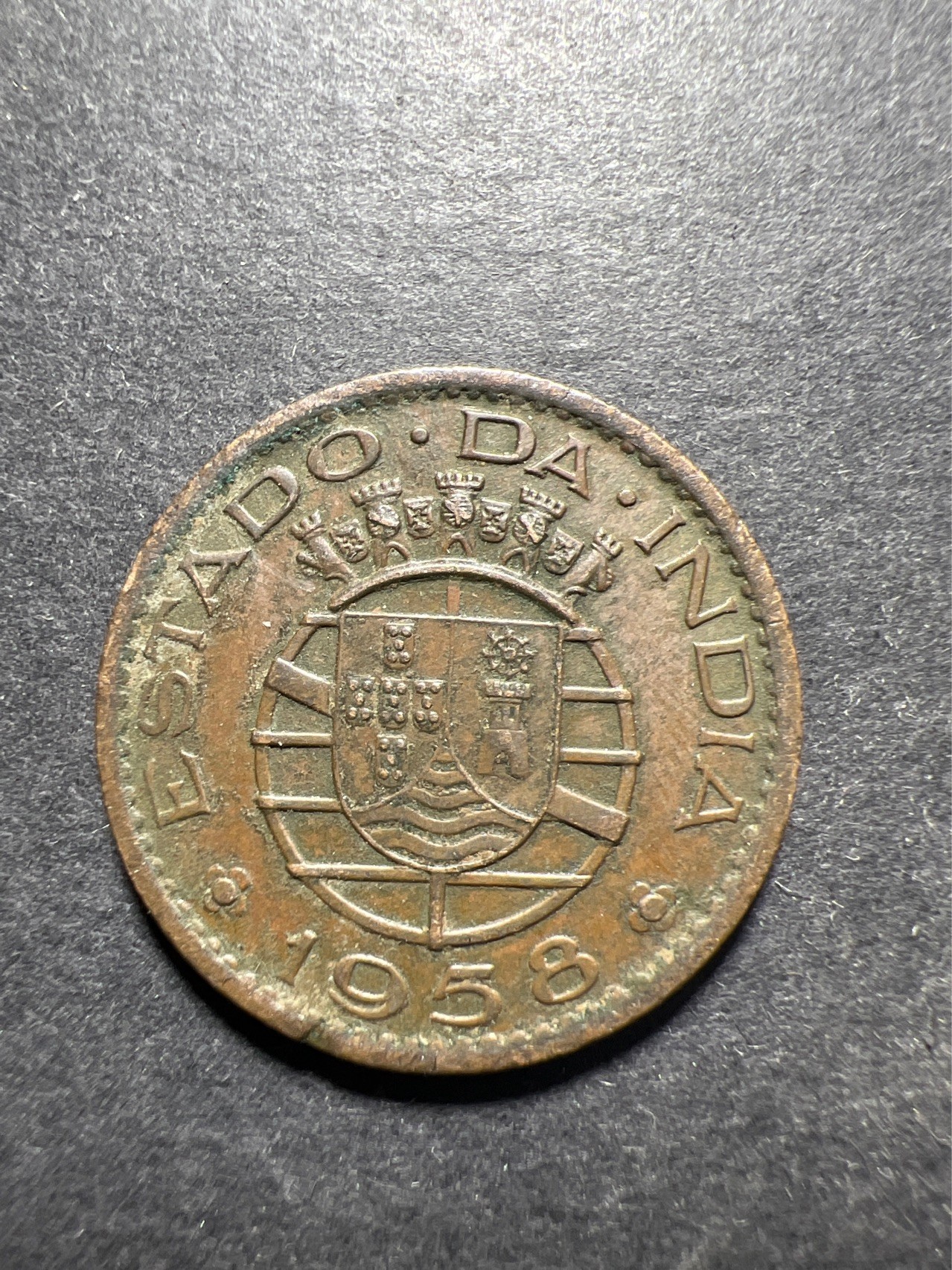 【8个洞收藏】第30场★ 0起1加★硬币专场 新规则实施  葡属印度 1958 30分